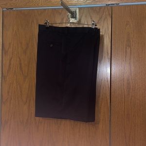 Mens Haggar Black Shorts